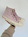 Кеди жіночі Converse Chuck 70 Classic High Top Light Pink конверс високі рожеві, фото 2