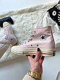 Кеди жіночі Converse Chuck 70 Classic High Top Light Pink конверс високі рожеві, фото 9