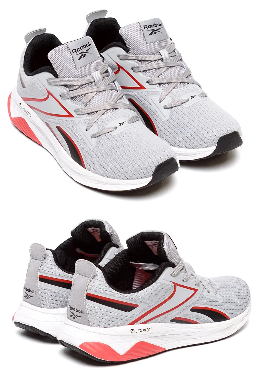 Чоловічі літні кросівки сітка Reebok (Рибок) Grey, туфлі, кеди сірі, Чоловіче взуття, фото 1