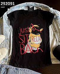 Футболка Собачка Relax ,S/M/L(4 цвета)