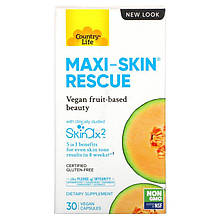 Комплекс для здорової шкіри Country Life "Maxi-Skin Rescue" (30 капсул)