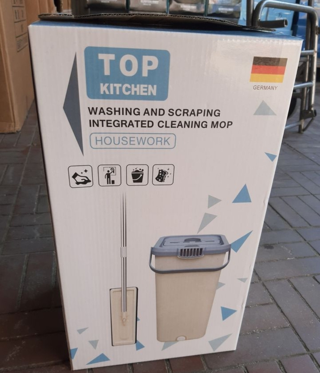 Швабра-відро, ледащо з віджимом Mop scratch