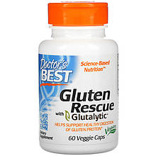 Ферменти для перетравлення глютену Doctor's Best "Gluten Rescue with Glutalytic" (60 капсул)