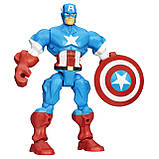 Розбірна фігурка Капітан Америка з мотоциклом - Captain America, Marvel, Mashers, Hasbro, фото 4