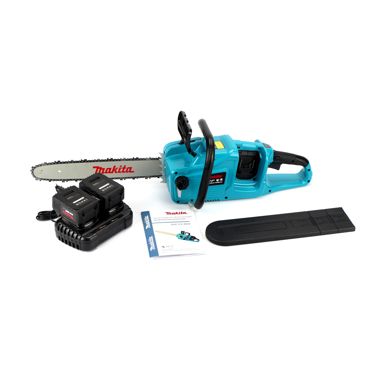 Акумуляторна ланцюгова пила Makita DUC CS-4002 (40V, 5Ah). АКБ пила Макіта