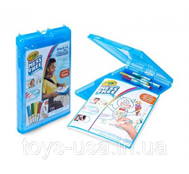Набір Крайола в зручному кейсі Crayola Color Wonder Stow Mess Free, фото 1