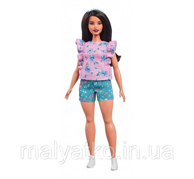 Барби Пышная кукла Модница в цветочный принт Barbie Floral Frills Fashion