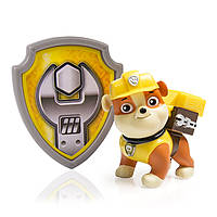 Крепыш Paw Patrol Action Pack Pup & Badge, Rubble