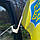 Автомобільний прапор України з тримачем, 30х20 см, Автопрапор з кріпленням на прапорштоку, Державний прапор, фото 5