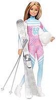 Кукла Барби йога лыжница Barbie Skier Doll Pink Passport Made to Move