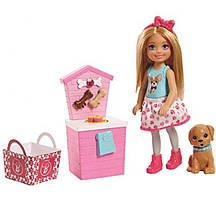 Лялька Челсі і стенд з кормом для собак Chelsea Doll and Puppy Food Stand