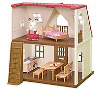 Домик Шоколадного Кролика с красной крышей Calico Critters Red Roof Cozy Cottage