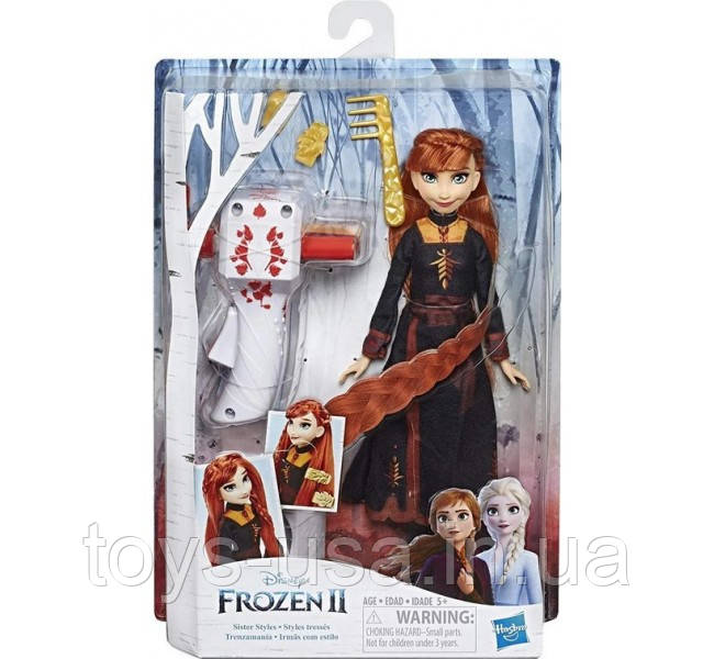 Лялька Ганна і прилад для плетіння кіс Магія зачісок Frozen 2 Sister Styles Anna Fashion, фото 1