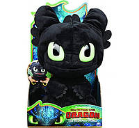 Дракон Беззубик со звуком 28 см Dreamworks Dragons Squeeze & Roar Toothless