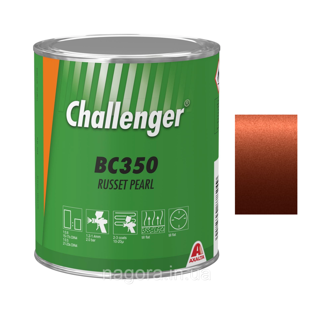 Базове покриття Challenger Basecoat BC350 Russet Pearl (1л)