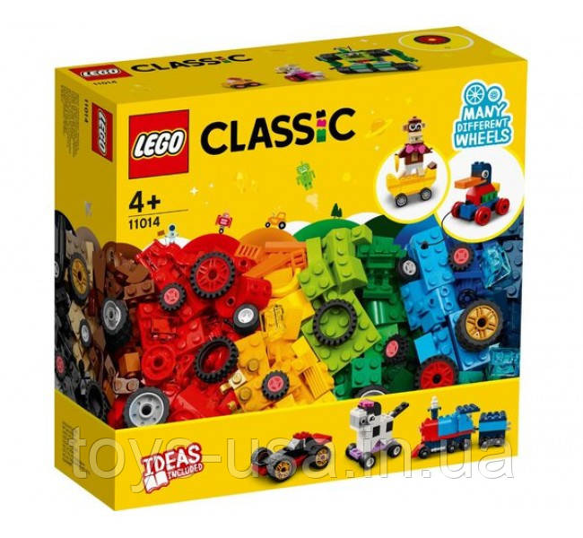 Лего LEGO Classic Кубики і колеса 11014, фото 1
