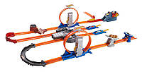 Трек Хот вилс Двойное ускорение Hot Wheels Track Builder Total Turbo Takeover Track Set