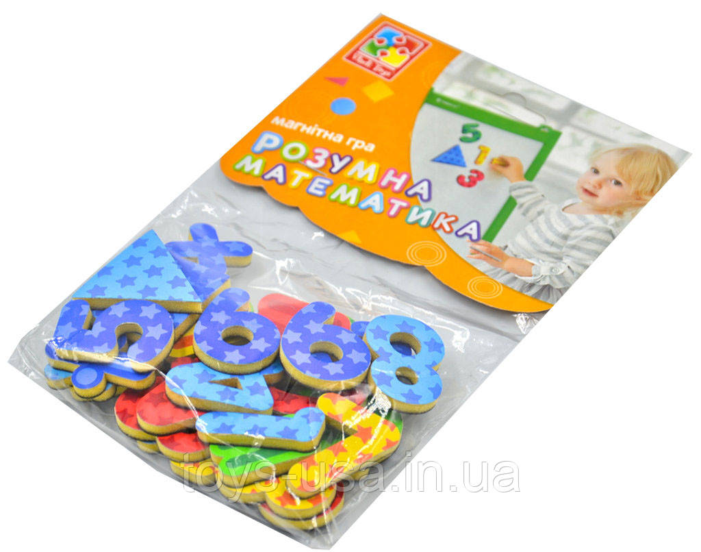 Набір магнітів "Математика" (цифри) ТМ Vladi Toys арт. 5900-01