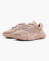 Женские кроссовки Adidas Ozweego Pink адидас озвиго розовые на весну демисезонные повседневные