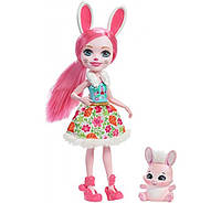 Энчантималс Дівчинки тварини Enchantimals Doll and Animal Pack - Bree Bunny Twist