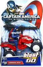 Ігровий набір 2в1 Капітан Америка і квадроцикл - Captain America, Combat Atv, Blast & Go, Hasbro