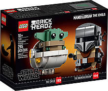 Лего Lego BrickHeadz Мандалорец і малюк 75317