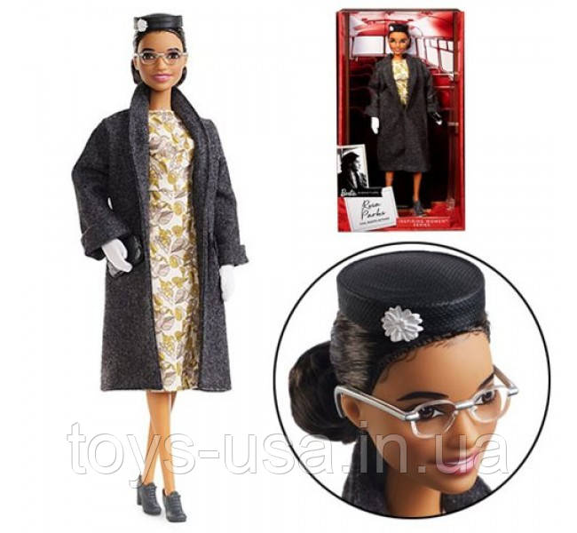 Барбі Barbie Rosa Parks Роза Паркс серія Надихаючі жінки Inspiring Women, фото 1