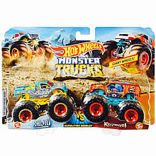 Набір позашляховиків Hot Wheels monster jam trucks raijyu vs. koumori gigant wheels