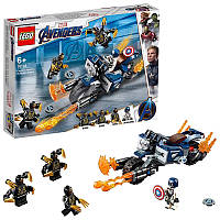 Lego Super Heroes Капитан Америка Атака Аутрайдеров 76123