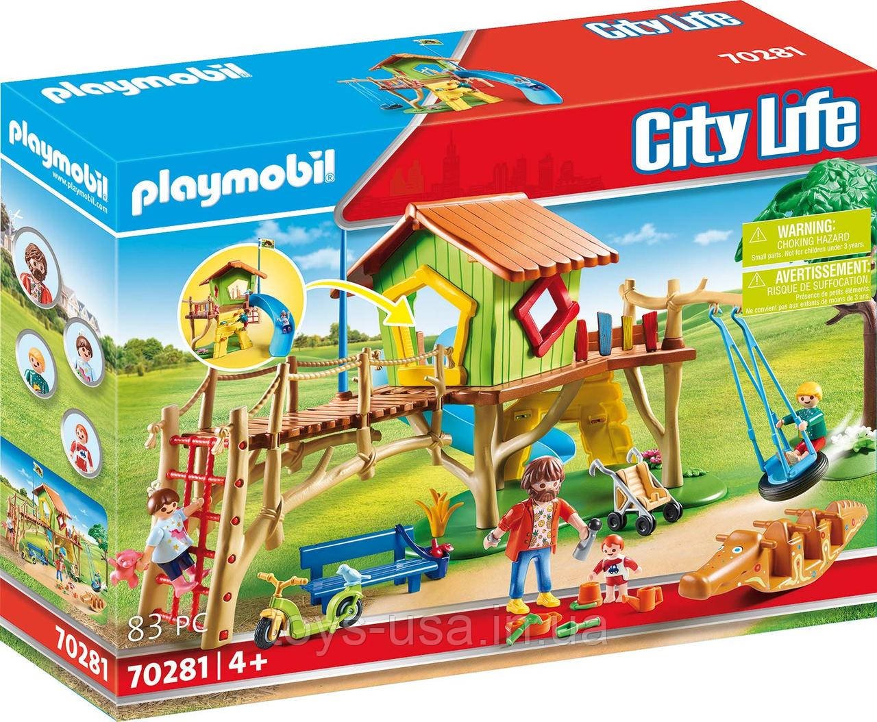 Плеймобил Дитячий майданчик в еко-стилі Playmobil 70281 Adventure Playground, фото 1