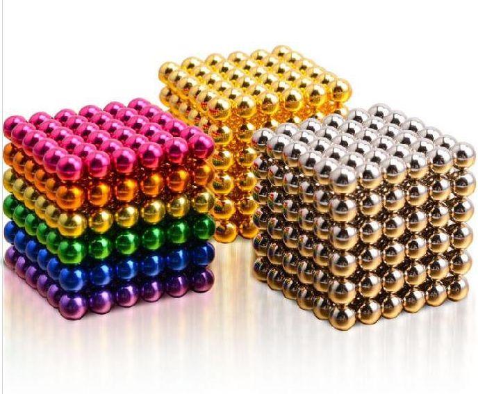 Неокуб 5 мм 216 шт. райдужний кольоровий веселка золото Neocube