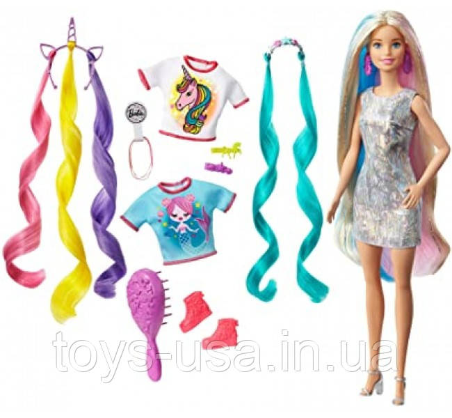 Лялька Барбі єдиноріг фантастичні волосся Barbie Fantasy Hair Doll Blonde, фото 1