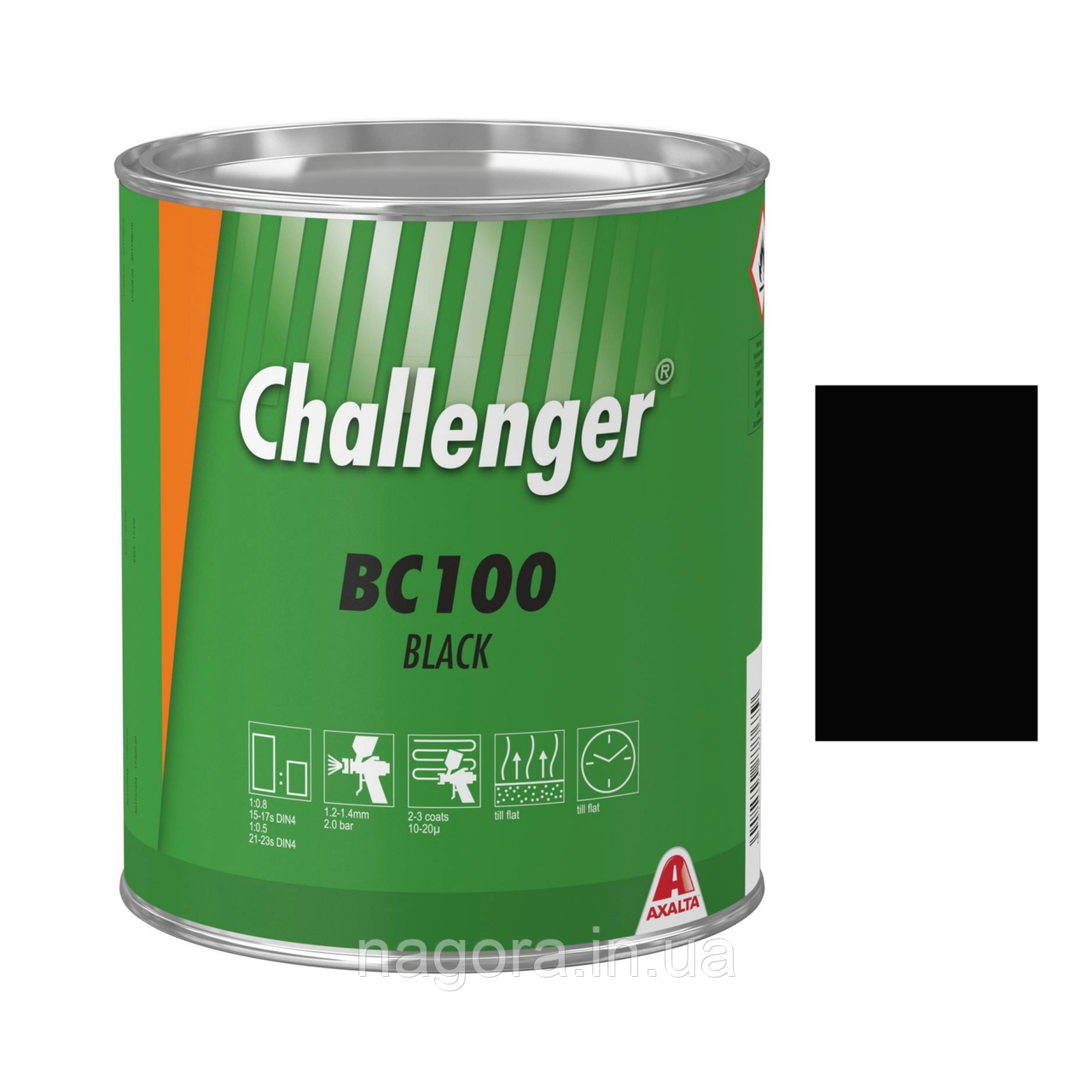 Базове покриття Challenger Basecoat BC100 Black (3.5л)