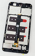 Дисплей (экран) для Huawei Nova (CAN-L01/CAN-L11) + тачскрин, черный, с передней панелью
