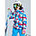 Зимова лижна куртка MZK01211 з капюшоном печворк 14T 142-150 см, фото 3
