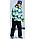 Зимова лижна куртка MZK02212 з капюшоном печворк 12T 134-140 см, фото 3