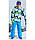 Зимова лижна куртка MZK02212 з капюшоном печворк 12T 134-140 см, фото 4