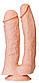 Подвійний фалоїмітатор 12" King-sized Dildo Flesh, 33х6,8 см., фото 2