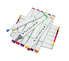 Набір маркерів за номерами Touch Coco (48 шт/уп Білий корпус) скетч-маркери для малювання (ST)