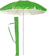 Большой пляжный садовый зонт с наклоном салатовый, 1.6 м зонтик от солнца для пляжа с оборкой (ST)