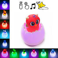 Cветильник ночник Egg Ball Animal World LED игрушка ночник с пультом "Совенок" ночники для детей (ST)
