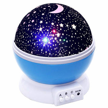 Обертовий проектор зоряного неба нічний світильник Star Master Dream Rotating колір - синій   (MR)