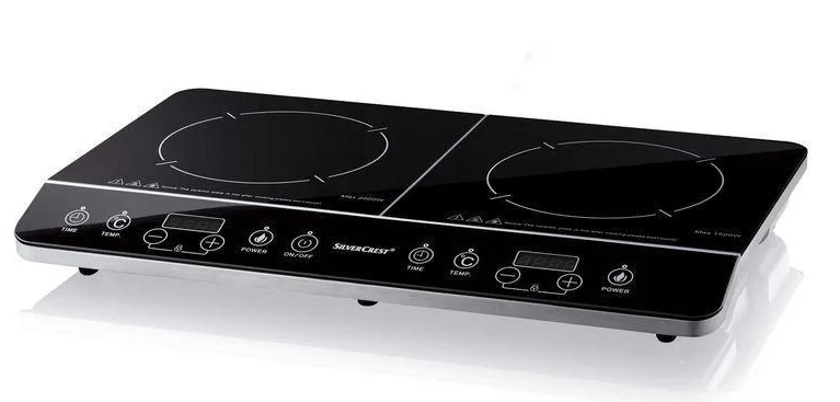 Німецька індукційна плита SilverCrest SDI 2800 A1 на 2 конфорки