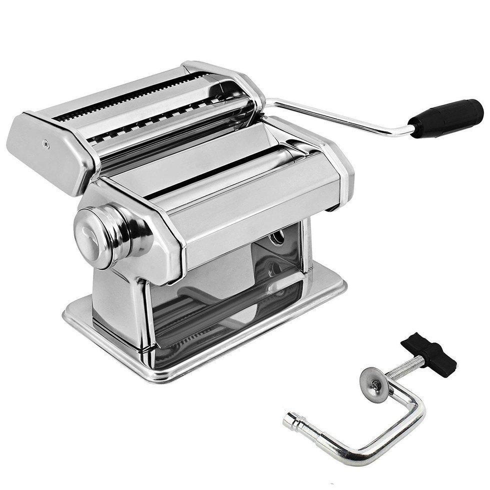 Ручная машинка для раскатки теста машинка для изготовления макарон лапшерезка 150 мм - фото 9 - id-p1600055644
