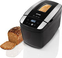 Хлібопічка Black Gorenje BM1210BK 800 Вт, 12 програм, макс.вага випічки 1.2кг, дисплей та оглядове вікно.