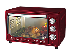 Духовка LIBERTON LEO-481 dark red 48L 2000W