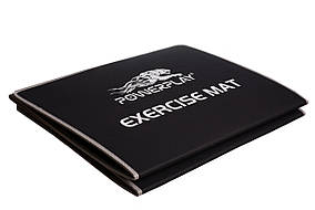 Килимок для фітнесу і йоги складний PowerPlay 4013 (180*60*0.6) Чорний