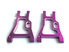 Задній нижній важіль із фіолетового алюмінію 2 шт. (102021 запчастини для радіокерованих моделей Himoto)