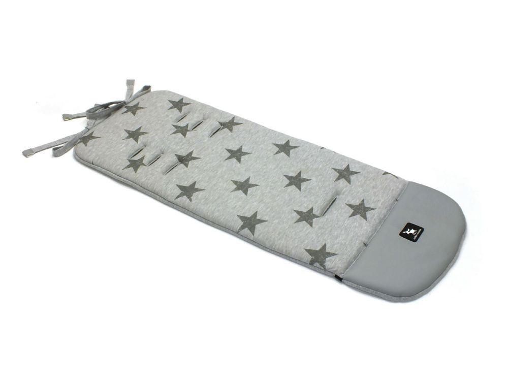 Матрац в коляску Cottonmoose Leather 590/28/49/106 gray star cotton jersey melange cotton jersey (сірий меланж (зірки), сіра