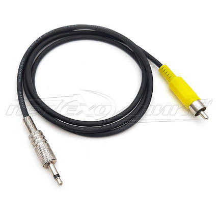 Кабель в екрані 1 RCA (тюльпан) на 3.5 мм 2-pin, фото 2